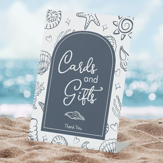 All I Sea is Love Navy Blue Cards and Gifts Sockelschild