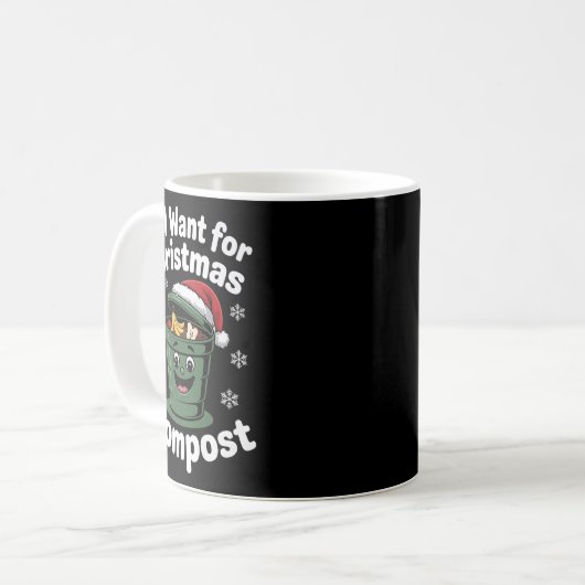 All I Want Comst Zero-waste Christmas Environmenta Kaffeetasse (Vorderseite Links)