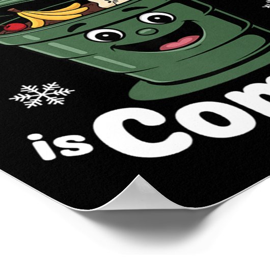 All I Want Comst Zero-waste Christmas Environmenta Poster (Ecke)