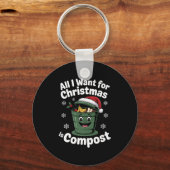 All I Want Comst Zero-waste Christmas Environmenta Schlüsselanhänger (Vorderseite)