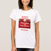 All I Want for Christmas Funny Menopause T-Shirt (Vorderseite)