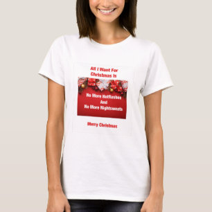 All I Want for Christmas Funny Menopause T-Shirt