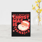 All I Want For Christmas Is 6 7 _ 67 Math Problem Karte (Gelbe Blume)