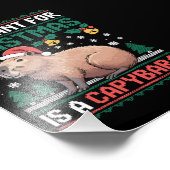 All I Want For Christmas Is A Capybara Animal Gift Fotodruck (Ecke)