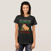 All I Want For Christmas Is A Capybara Ugly Sweate T-Shirt (Vorne ganz)