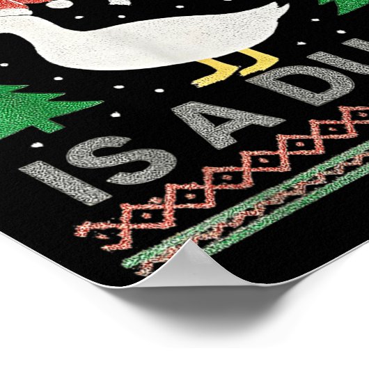 All I Want For Christmas Is A Duck Ugly Christmas Poster (Ecke)