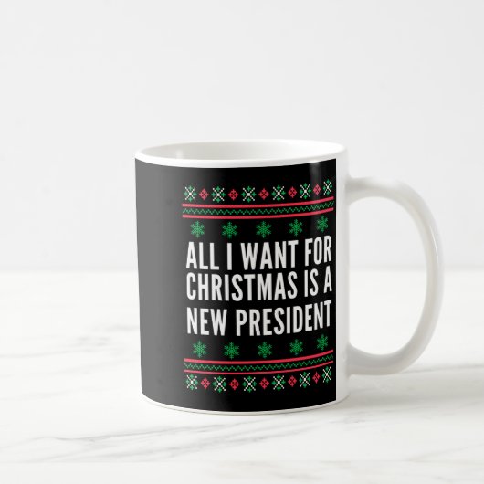 All I Want For Christmas Is A New President Kaffeetasse (Rechts)