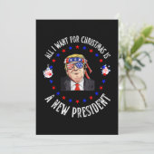All I Want for Christmas is A New President, Trump Einladung (Stehend Vorderseite)