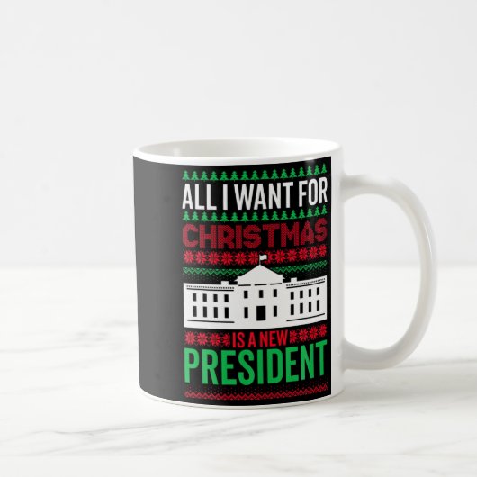 All I Want For Christmas Is A New President Xmas G Kaffeetasse (Rechts)