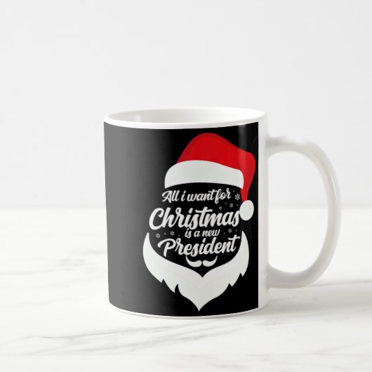 All I Want For Christmas Is A New President Xmas P Kaffeetasse (Rechts)