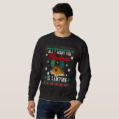 All I Want For Christmas Is Camping Ugly Xmas Swea Sweatshirt (Vorne ganz)