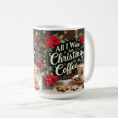 All I want for Christmas is coffee Kaffeetasse (VorderseiteRechts)