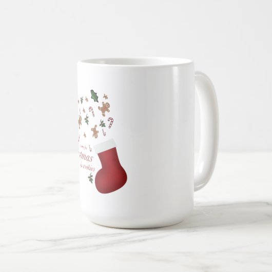 all i want for christmas is cookie kaffeetasse (VorderseiteRechts)