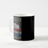 All I Want For Christmas Is Democracy Patriotic Ho Kaffeetasse (Vorderseite Links)