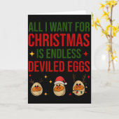All I Want For Christmas Is Endless Deviled Eggs C Karte (Gelbe Blume)
