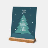 All I want for Christmas is love Acrylschild (Winkel)