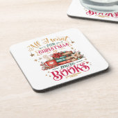 All I Want for Christmas Is More Books Getränkeuntersetzer (Linke Seite)