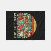 All I Want For Christmas Is More Dachshunds Ugly X Fleecedecke (Vorderseite (Horizontal))