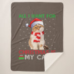 All I Want For Christmas Is My Cat Ugly Santa Cat Sherpadecke<br><div class="desc">All I Want For Christmas Is My Cat Ugly Santa Cat Christmas</div>