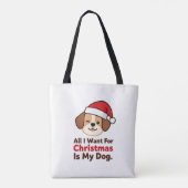 All I Want for Christmas Is My Dog Art Tasche (Rückseite)
