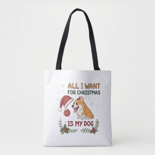 All I Want for Christmas Is My Dog Art Tasche (Vorderseite)