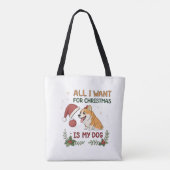 All I Want for Christmas Is My Dog Art Tasche (Rückseite)