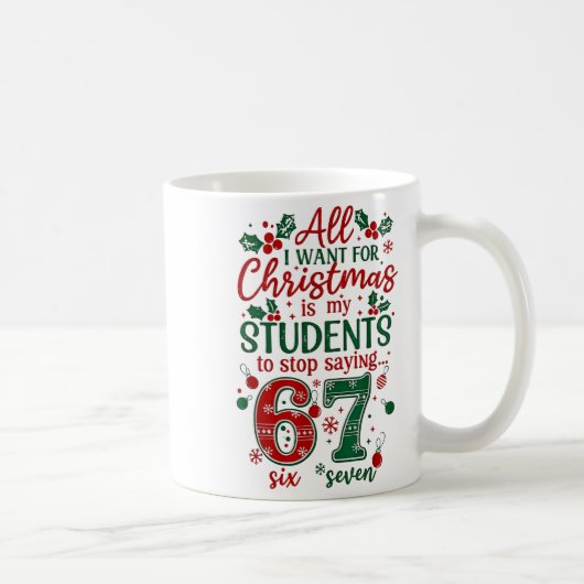 All I Want For Christmas Is My Students To Stop Sa Kaffeetasse (Rechts)