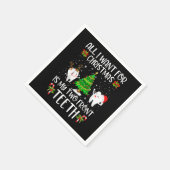 All I want for Christmas is My Two Front Teeth Fun Serviette (Ecke)