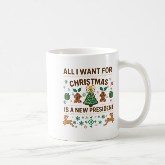 All I Want For Christmas Is New President Kaffeetasse (Rechts)