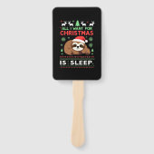 All I Want For Christmas Is Sleep - Funny Xmas Slo Fächer (Vorderseite)