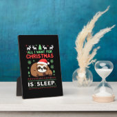 All I Want For Christmas Is Sleep - Funny Xmas Slo Fotoplatte (Seite)
