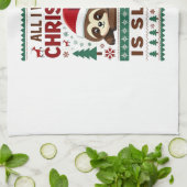 All I Want For Christmas Is Sleep - Funny Xmas Slo Geschirrtuch (Gefaltet)