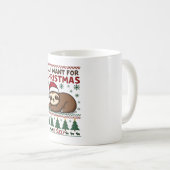 All I Want For Christmas Is Sleep - Funny Xmas Slo Kaffeetasse (VorderseiteRechts)