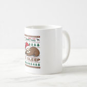 All I Want For Christmas Is Sleep - Funny Xmas Slo Kaffeetasse (VorderseiteRechts)