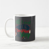 All I Want For Christmas Is Sleep Sarcastic Funny Kaffeetasse (Links)