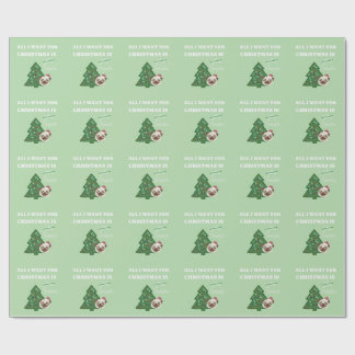 All I want for Christmas is treats Geschenkpapier