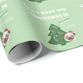 All I want for Christmas is treats Geschenkpapier (Rolleneckpunkt)