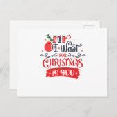 All I Want for Christmas is You Postkarte (Vorne/Hinten)
