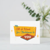 All I Want for Christmas is You Postkarte (Stehend Vorderseite)