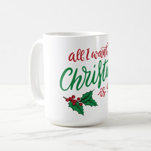 All I want for Christmas Kaffeetasse (Vorderseite Links)
