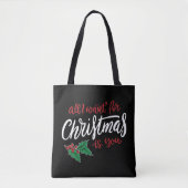 All I want for Christmas Tasche (Vorderseite)