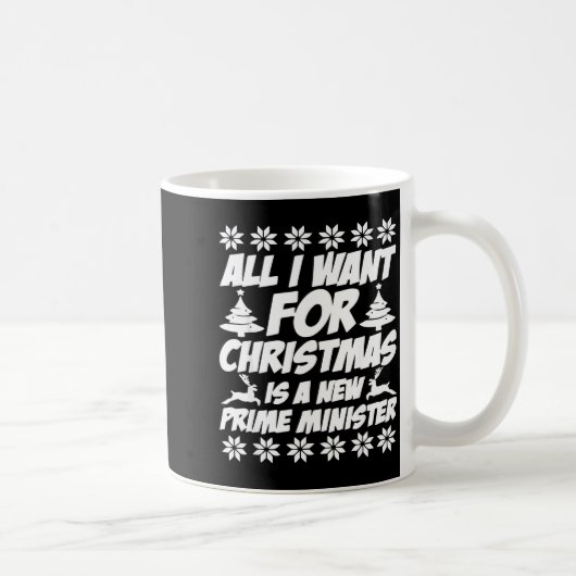 All I Want For Xmas Is A New Prime Minister Funny  Kaffeetasse (Rechts)