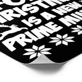 All I Want For Xmas Is A New Prime Minister Funny  Poster (Ecke)