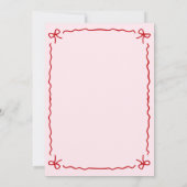 All I Want Four Christmas Girl 4th Birthday Party Einladung (Rückseite)