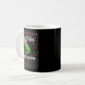 All I Want Green Iguana Lizard Christmas Ugly Xmas Kaffeetasse (Vorderseite Links)