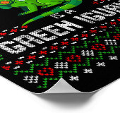 All I Want Green Iguana Lizard Christmas Ugly Xmas Poster (Ecke)