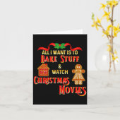 All I Want To Do Is Watch Christmas Movies And Bak Karte (Gelbe Blume)