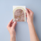 All-in1 Gold Dusty Rose Marmorarsch Hochzeit Flyer (Gruppe)