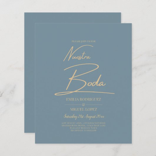 All-in-1 Elegantes Sea Glass Aquamarin Gold Nuestr (Vorne/Hinten)