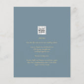 All-in-1 Elegantes Sea Glass Aquamarin Gold Weddin Flyer (Hinten)